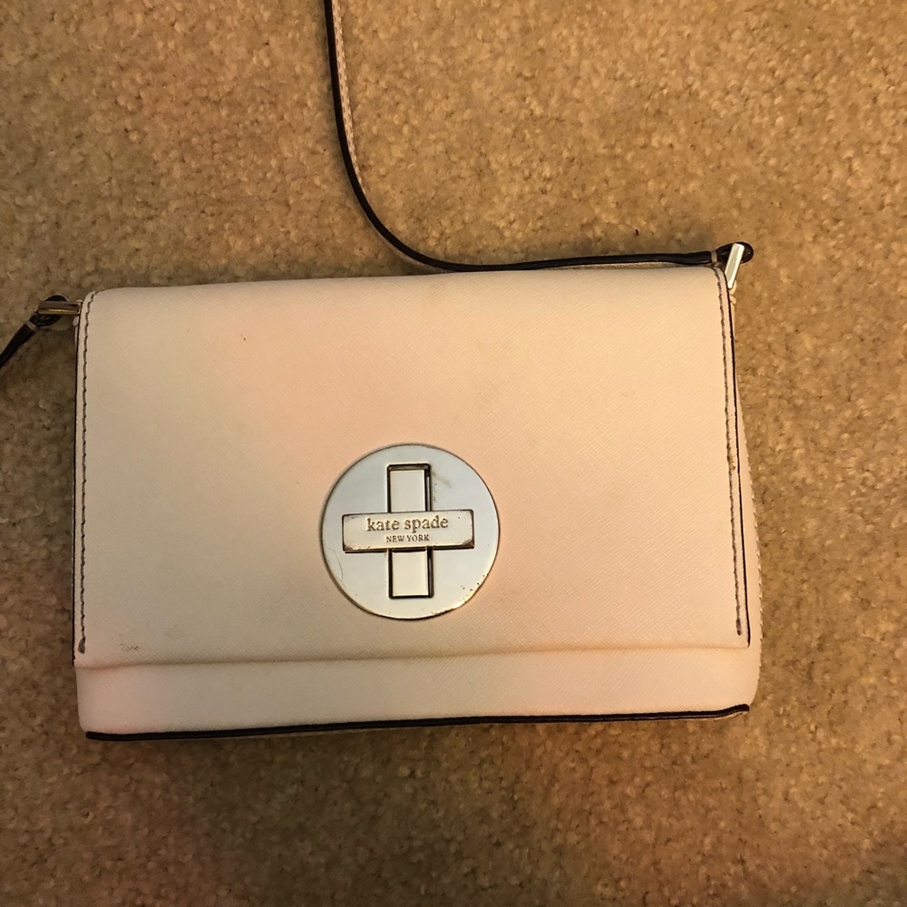 Kate Spade Purse, crossbody style, white